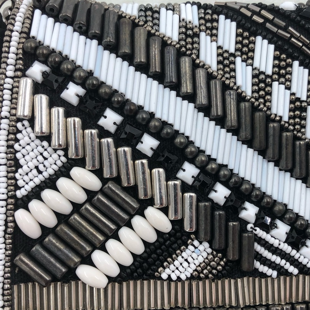 βΌοΈSALEβΌοΈ πβ¨HPx3β¨ πH&M Art Deco Glam Beaded Purse with Chain Strap, NWT - Picture 12 of 12